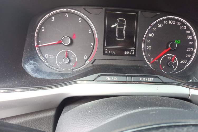 Used Volkswagen T-Cross 2019 280TSI DSG Comfort Edition Odometer Close Up