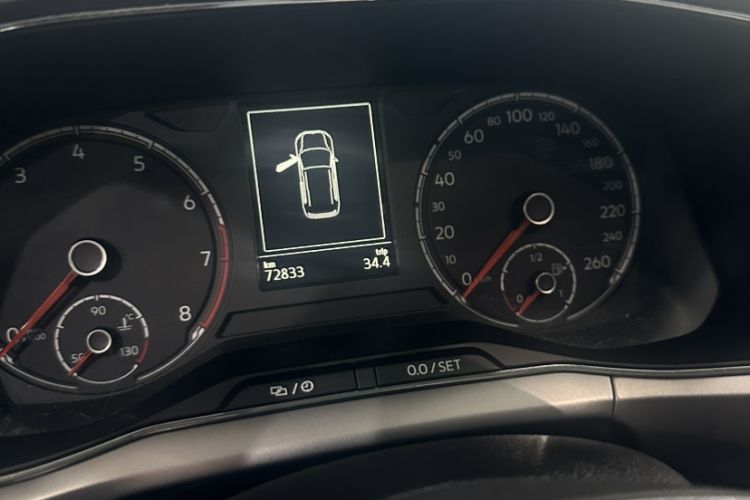 Used Volkswagen T-Cross 2019 280TSI DSG Comfort Edition Odometer Close Up