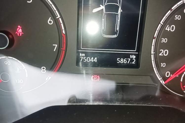 Used Volkswagen T-Cross 2019 1.5L Automatic Comfort Edition Odometer Close Up