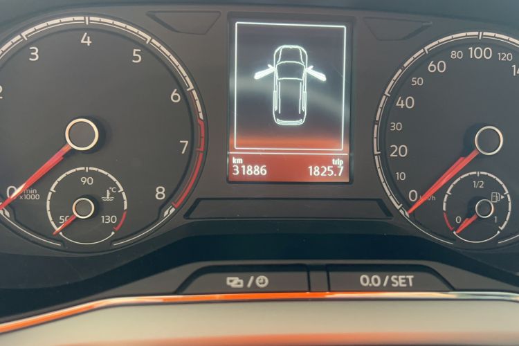 Used Volkswagen T-Cross 2019 280TSI DSG Comfort Edition Odometer Close Up