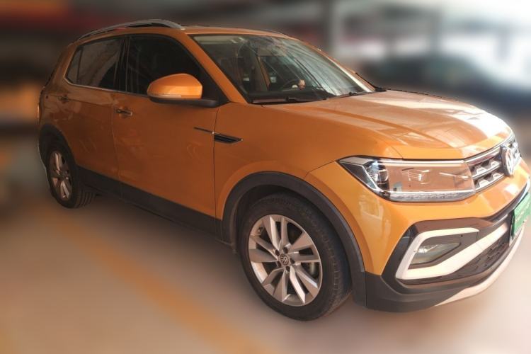 Used Volkswagen T-Cross 2019 1.5L Automatic Comfort Edition Front Right 45 Deg