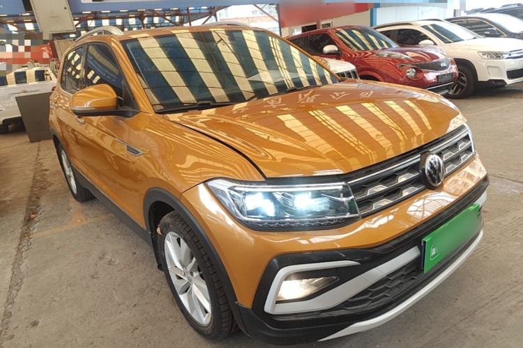 Used Volkswagen T-Cross 2019 1.5L Automatic Comfort Edition Front Right 45 Deg