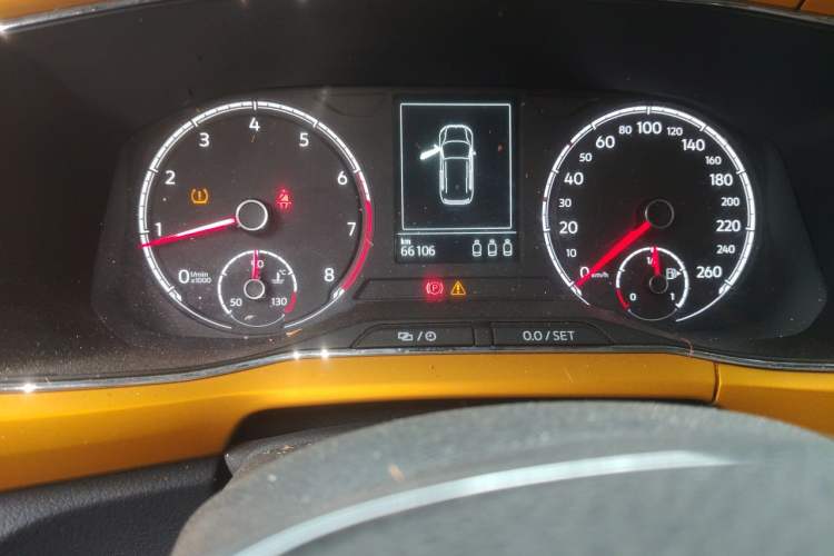 Used Volkswagen T-Cross 2019 280TSI DSG Comfort Edition Odometer Close Up
