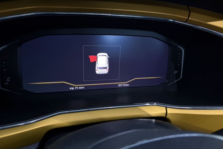 Used Volkswagen T-Cross 2019 280TSI DSG Luxury Edition Odometer Close Up