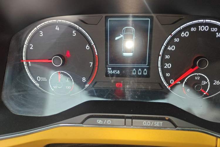 Used Volkswagen T-Cross 2019 280TSI DSG Comfort Edition Odometer Close Up