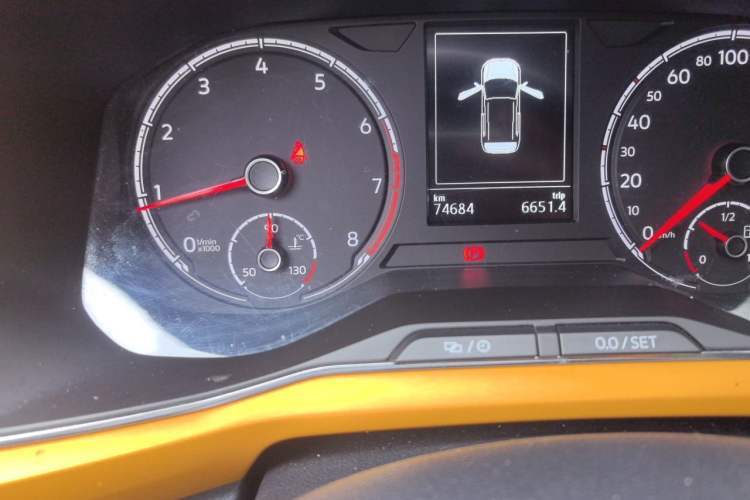 Used Volkswagen T-Cross 2019 1.5L Automatic Comfort Edition Odometer Close Up
