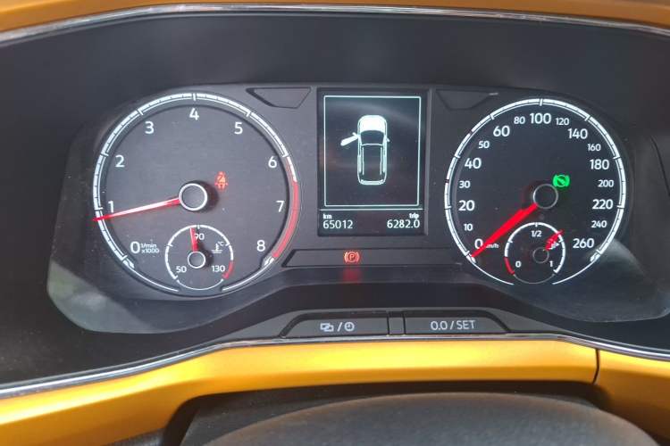 Used Volkswagen T-Cross 2019 1.5L Automatic Comfort Edition Odometer Close Up