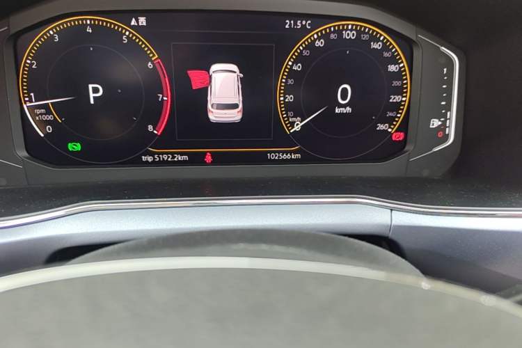Used Volkswagen T-Cross 2020 280TSI DSG Luxury Edition Odometer Close Up
