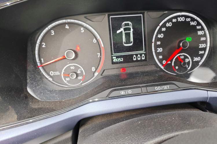 Used Volkswagen T-Cross 2020 280TSI DSG Comfort Edition Odometer Close Up
