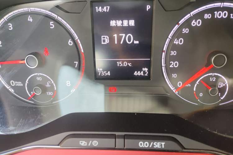 Used Volkswagen T-Cross 2020 1.5L Automatic Comfort Edition Odometer Close Up