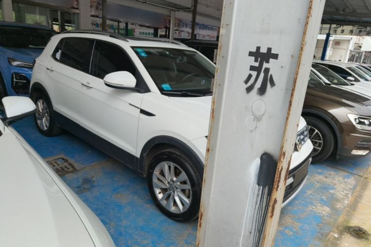 Used Volkswagen T-Cross 2020 1.5L Automatic Comfort Edition Front Right 45 Deg