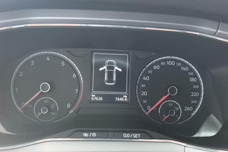 Used Volkswagen T-Cross 2020 1.5L Automatic Comfort Edition Odometer Close Up