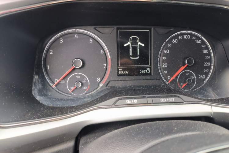 Used Volkswagen T-Cross 2020 280TSI DSG Comfort Edition Odometer Close Up