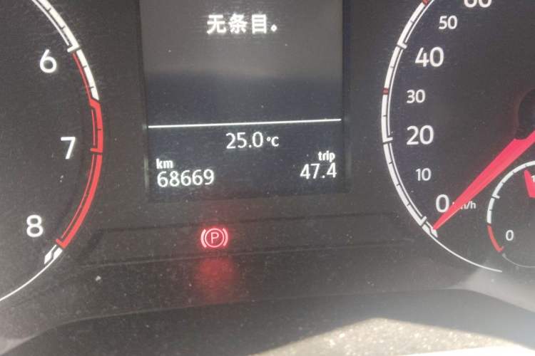 Used Volkswagen T-Cross 2020 280TSI DSG Comfort Edition Odometer Close Up