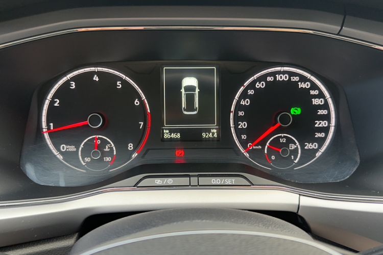 Used Volkswagen T-Cross 2020 280TSI DSG Comfort Edition Odometer Close Up