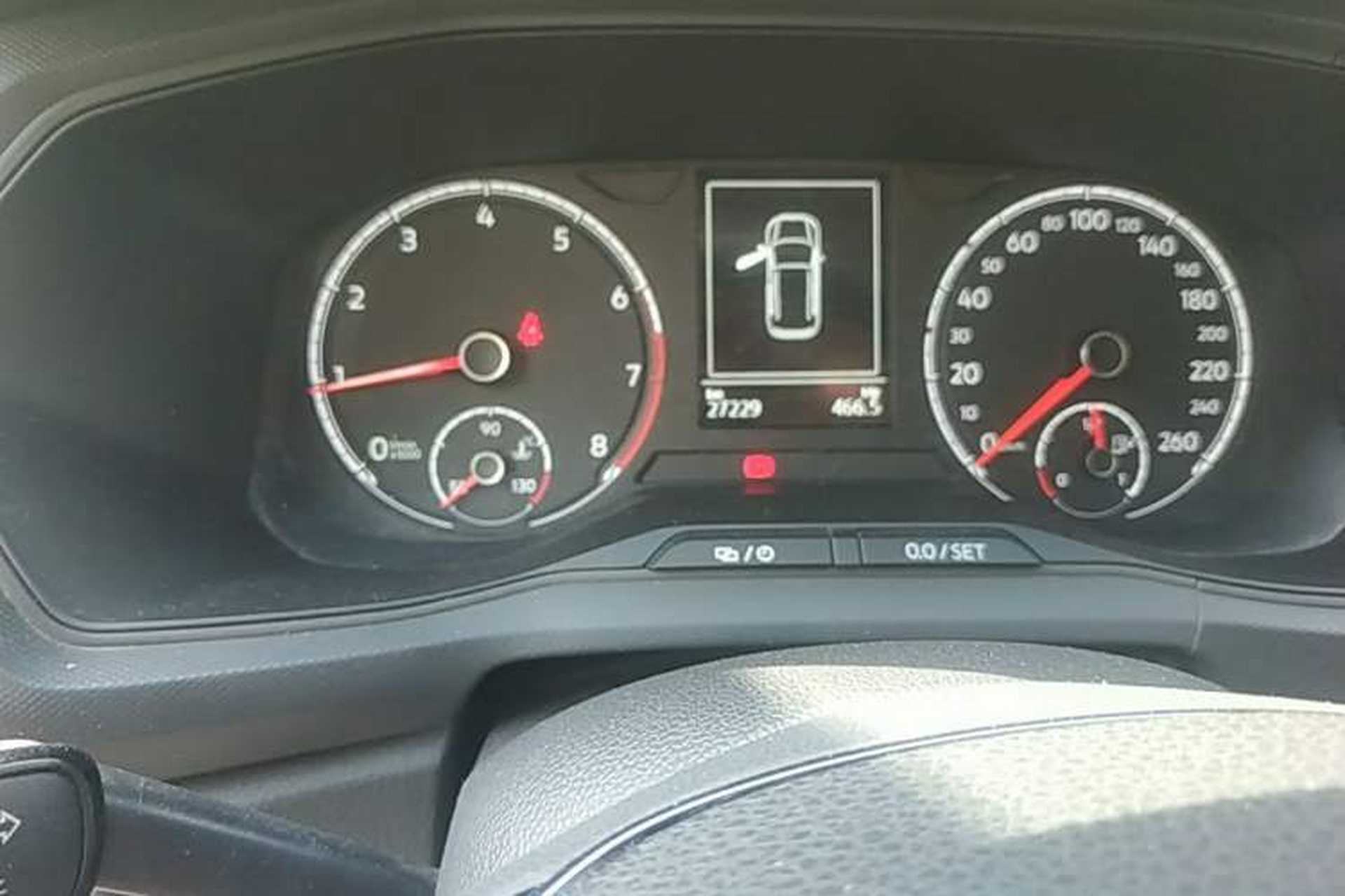 Used Volkswagen T-Cross 2020 1.5L Manual Fashion Edition Odometer Close Up
