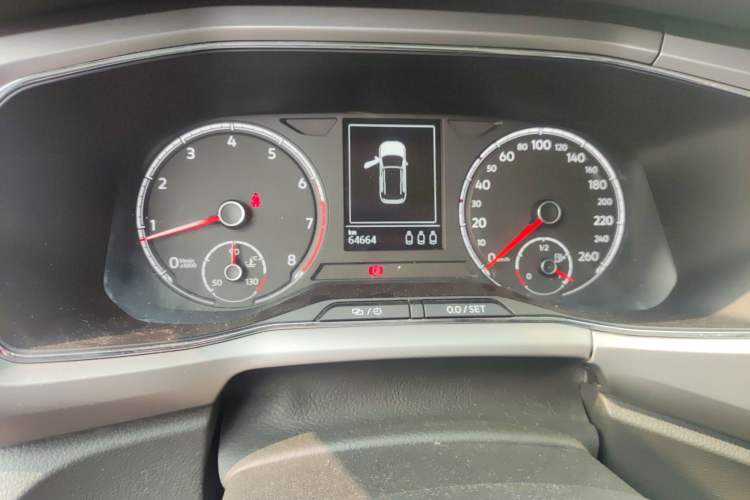 Used Volkswagen T-Cross 2020 280TSI DSG Comfort Edition Odometer Close Up