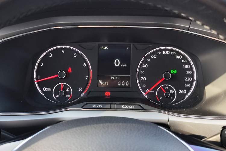 Used Volkswagen T-Cross 2020 280TSI DSG Comfort Edition Odometer Close Up
