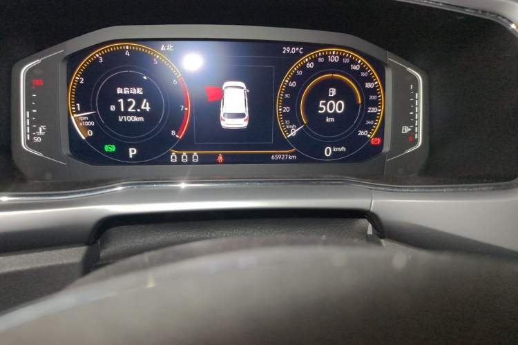 Used Volkswagen T-Cross 2020 280TSI DSG Luxury Edition Odometer Close Up