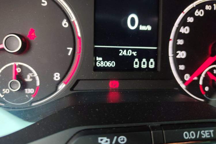 Used Volkswagen T-Cross 2020 280TSI DSG Comfort Edition Odometer Close Up