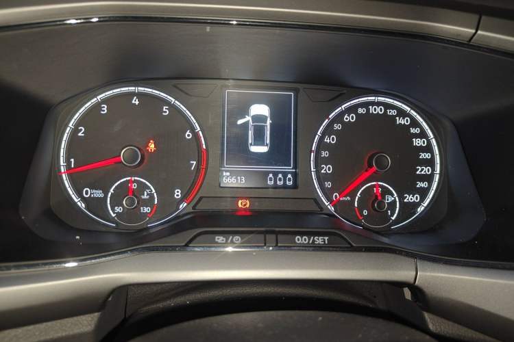 Used Volkswagen T-Cross 2020 280TSI DSG Comfort Edition Odometer Close Up