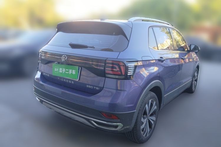 Used Volkswagen T-Cross 2021 280TSI DSG Luxury Edition Rear Right 45 Deg