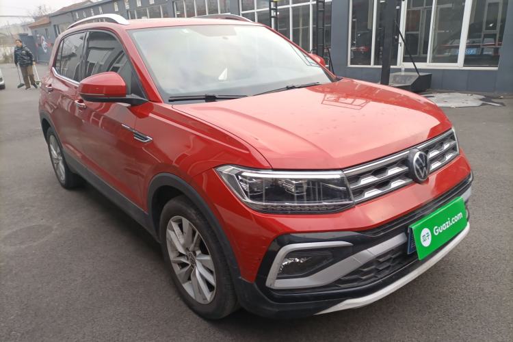 Used Volkswagen T-Cross 2021 1.5L Automatic Comfort Edition Front Right 45 Deg