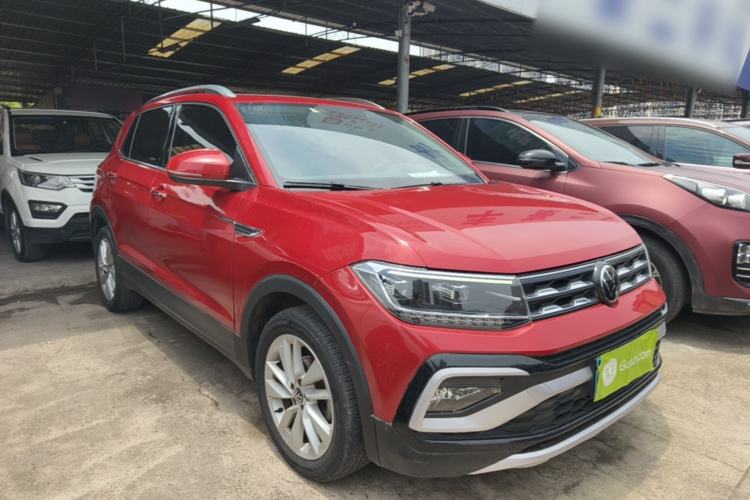 Used Volkswagen T-Cross 2021 280TSI DSG Comfort Edition Front Right 45 Deg