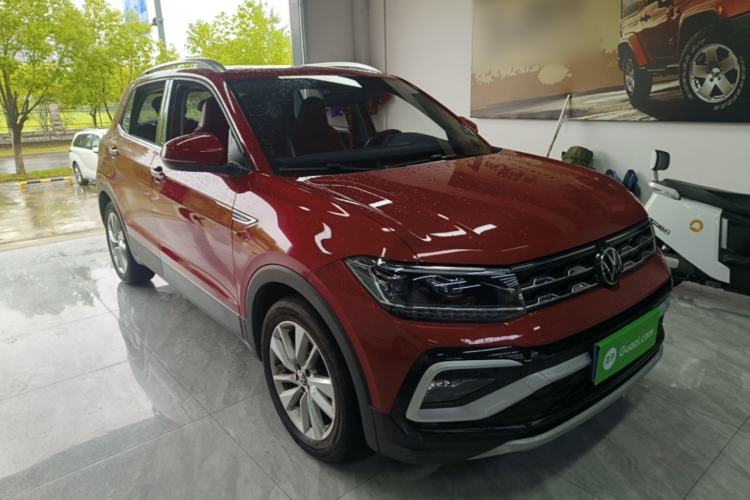 Used Volkswagen T-Cross 2021 280TSI DSG Comfort Edition Front Right 45 Deg
