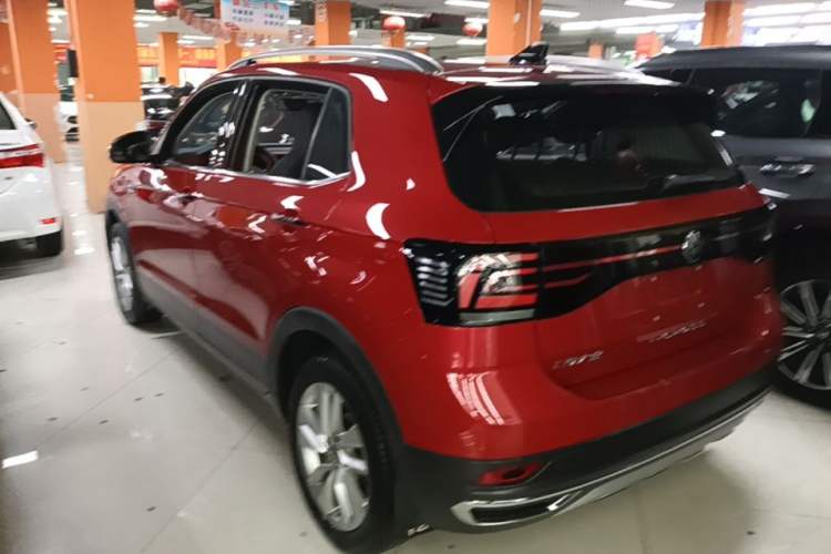 Used Volkswagen T-Cross 2021 1.5L Automatic Comfort Edition Rear Left 45 Deg