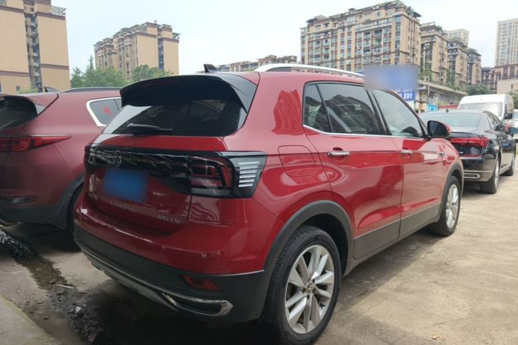 Used Volkswagen T-Cross 2021 280TSI DSG Comfort Edition Rear Right 45 Deg