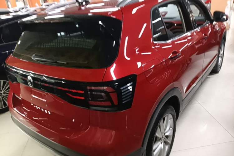 Used Volkswagen T-Cross 2021 1.5L Automatic Comfort Edition Rear Right 45 Deg