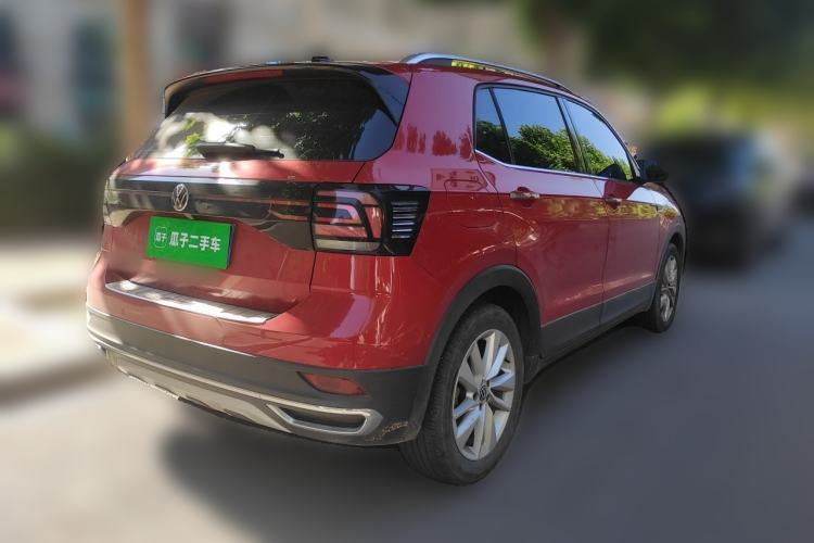 Used Volkswagen T-Cross 2021 1.5L Automatic Comfort Edition Rear Right 45 Deg