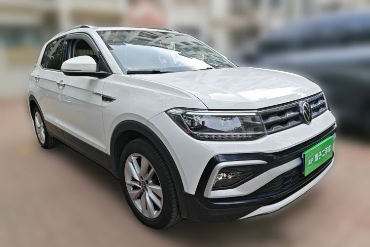 Used Volkswagen T-Cross 2021 1.5L Automatic Comfort Edition Front Right 45 Deg