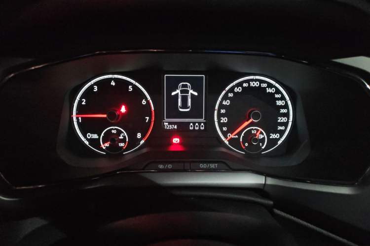 Used Volkswagen T-Cross 2021 280TSI DSG Comfort Edition Odometer Close Up
