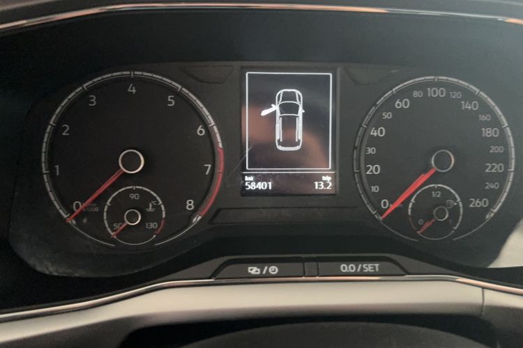 Used Volkswagen T-Cross 2021 280TSI DSG Comfort Edition Odometer Close Up