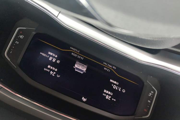 Used Volkswagen T-Cross 2021 1.5L Automatic Comfort Edition Odometer Close Up