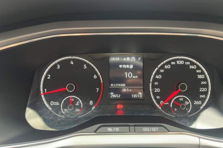 Used Volkswagen T-Cross 2021 280TSI DSG Comfort Edition Odometer Close Up