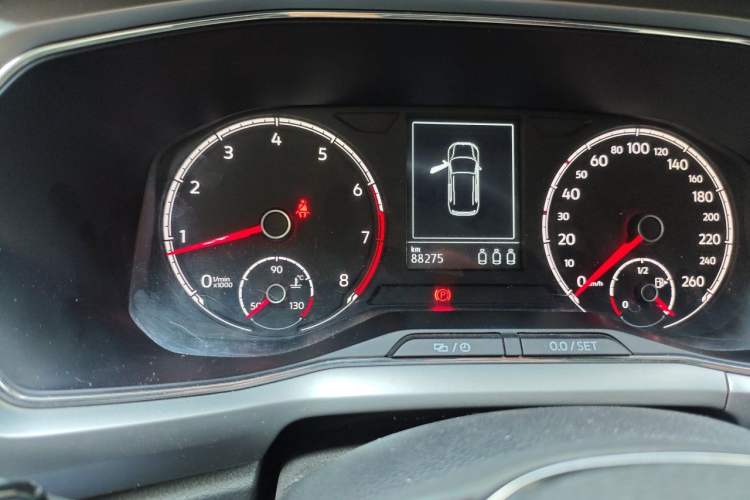 Used Volkswagen T-Cross 2021 280TSI DSG Comfort Edition Odometer Close Up