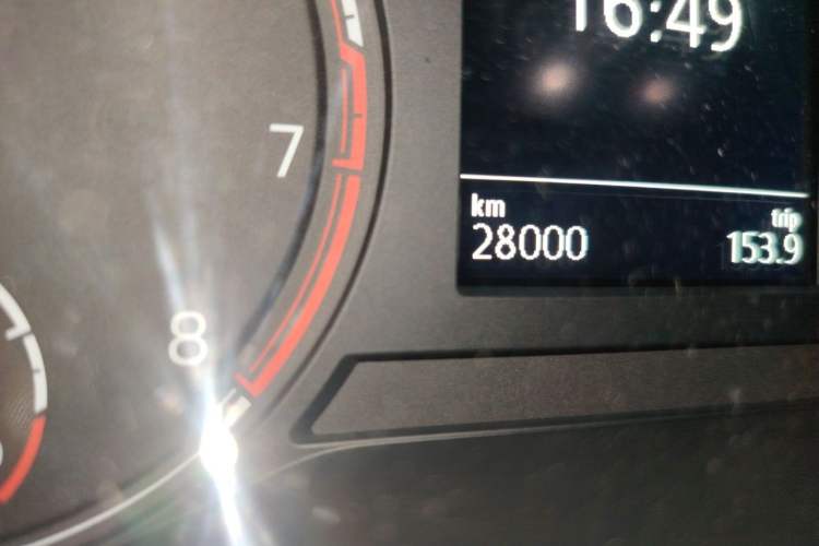 Used Volkswagen T-Cross 2021 280TSI DSG Comfort Edition Odometer Close Up