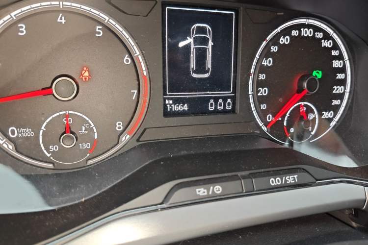 Used Volkswagen T-Cross 2021 280TSI DSG Comfort Edition Odometer Close Up