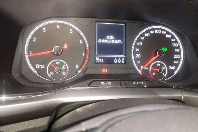 Used Volkswagen T-Cross 2021 280TSI DSG Comfort Edition Odometer Close Up