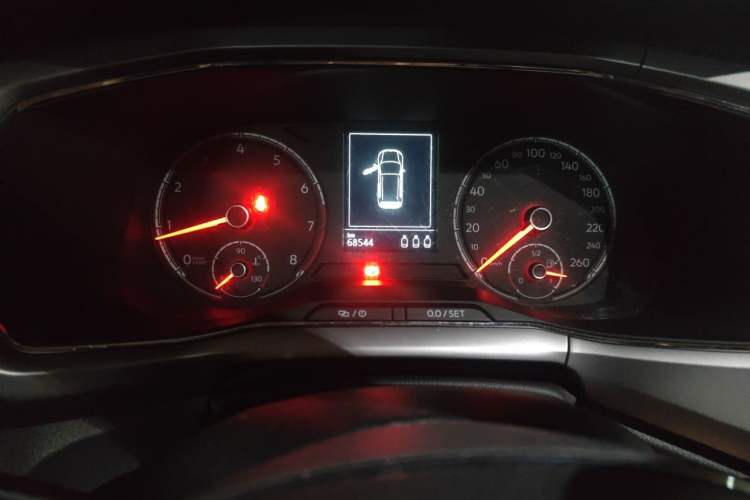 Used Volkswagen T-Cross 2021 280TSI DSG Comfort Edition Odometer Close Up