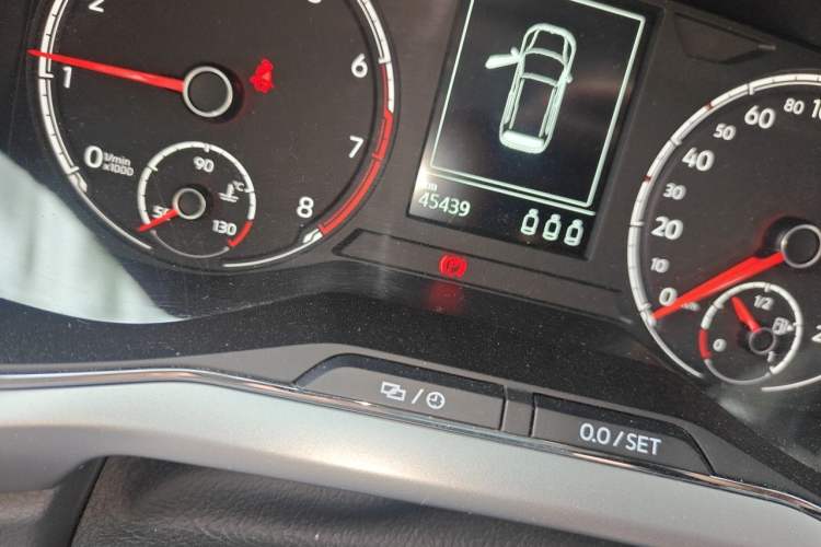 Used Volkswagen T-Cross 2021 280TSI DSG Comfort Edition Odometer Close Up