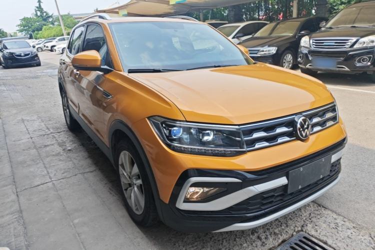 Used Volkswagen T-Cross 2021 280TSI DSG Comfort Edition Front Right 45 Deg