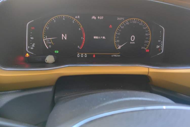 Used Volkswagen T-Cross 2021 280TSI DSG Luxury Edition Odometer Close Up