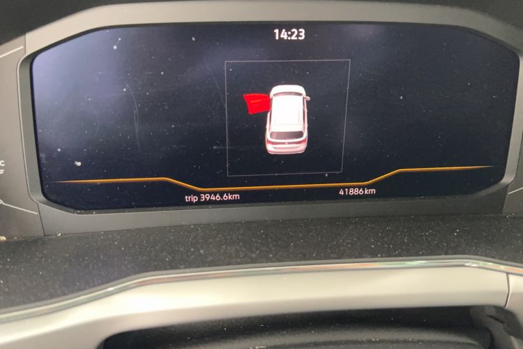 Used Volkswagen T-Cross 2022 280TSI DSG Comfort Edition Odometer Close Up