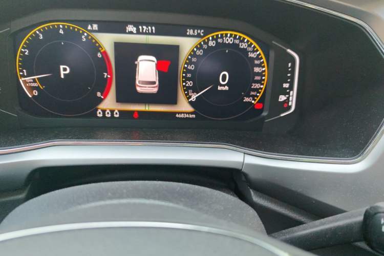 Used Volkswagen T-Cross 2022 280TSI DSG Comfort Edition Odometer Close Up