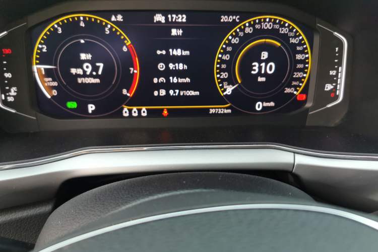 Used Volkswagen T-Cross 2022 280TSI DSG Comfort Edition Odometer Close Up