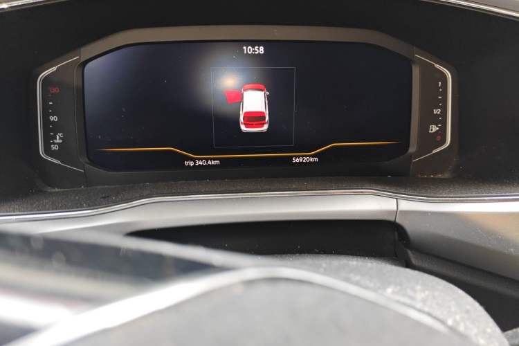 Used Volkswagen T-Cross 2022 280TSI DSG Comfort Edition Odometer Close Up